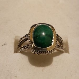 Sterling Silver Malakite Ring